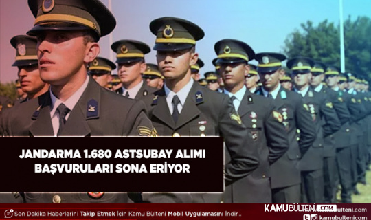 Jandarma Genel Komutanlığı 1680 Astsubay Alımı Yapıyor İşte Şartları