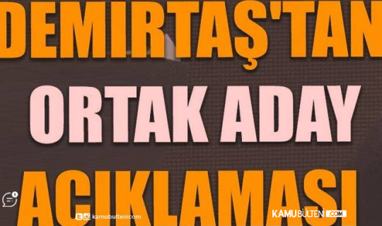 Selahattin Demirtaş'tan ’HDP'nin Aday Kararı’ Açıklaması