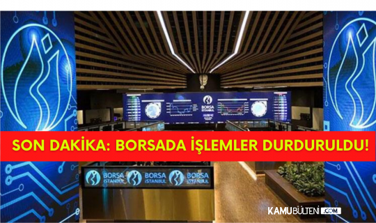 Son Dakika: Depremin 3.Günü Borsa Durduruldu!