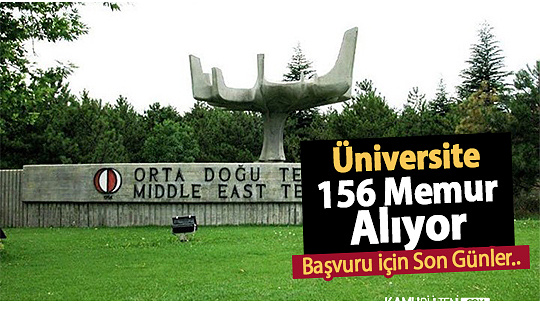 Devlet Üniversitesi 156 Kamu Personeli Alımı için Başvuruda Son Günler