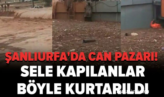 Şanlıurfa'da Sel! 6 kişi kayıp çok sayıda ev ve iş yeri sular altında