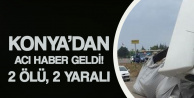 Konya'da Otomobil ile Tır Çarpıştı! Kazada 2 Kişi Öldü, 2 Kişi Yaralandı