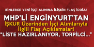 MHP'li Enginyurt'tan İŞKUR İşçi Alımlarıyla İlgili Flaş Açıklama 'Torpilci Liste Yapıyor'