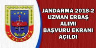 2018-2 Jandarma Uzman Erbaş Alımı Başvuru Ekranı Açıldı