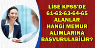 61-62-63-64-65 KPSS Alan Adaylar Hangi Memur Alımlarına Başvurabilir? (2018 Ortaöğretim)