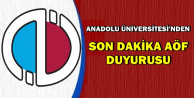 Anadolu Üniversitesi'nden Son Dakika AÖF Sınav Duyurusu (Giriş Belgesi Ne Zaman?)