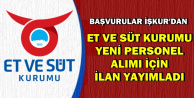 Et ve Süt Kurumu'na İŞKUR'dan Yeni Personel Alımı-İşte Başvuru Linki