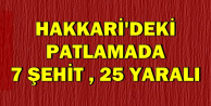 Hakkari'deki Patlamadan Kahreden Yeni Haber (Şehitlerin İsimleri Açıklandı mı?)
