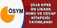 ÖSYM, 2018 KPSS Ön Lisans Soru ve Cevaplarını Yayımladı