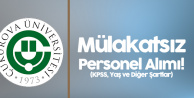 Çukurova Üniversitesine Mülakatsız En Az Lise Mezunu 96 Personel Alınacak