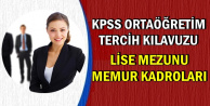 KPSS Ortaöğretim/Lise Tercih Kılavuzu: Memur Kadroları ve Şartları