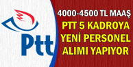 PTT KPSS Şartsız Personel Alımı-4000-4500 TL Maaşla
