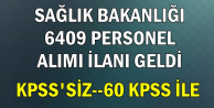 Sağlık Bakanlığı 6 Bin 409 Kadrolu Personel Alımı (Ambulans Şoförü, Sekreter, Güvenlik, Sekreter)