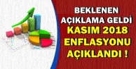 Son Dakika: Kasım 2018 Enflasyonu Belli Oldu (TÜFE-ÜFE)