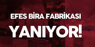 İstanbul Güngören'deki Alkollü İçecek Fabrikası Yanıyor
