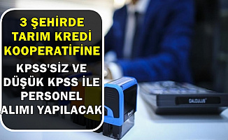 3 Şehirde Tarım Kredi Bünyesine KPSS'siz-60 KPSS ile 101 Kamu Personeli Alımı