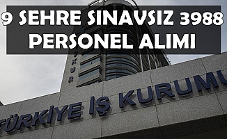 9 Şehirde Kamuya 3 Bin 988 Personel Alımı-İŞKUR TYP İlanları