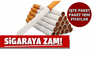 İşte Zam Sonrası Sigara Fiyatları