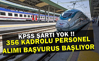 KPSS Şartı Yok: TCDD Kadrolu 356 İşçi Alımı Başvurusu Başlıyor
