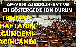 Mahkum Affı-EYT-Yeni Askerlik Sistemi ve 3600 Ek Göstergede Son Durum-İşte TBMM Gündemi