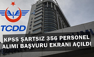 TCDD Kadrolu KPSS'siz 356 İşçi Alımı İŞKUR Başvuru Ekranı