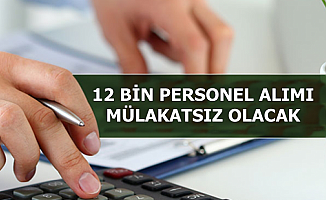 12 Bin Kamu Personeli Alımı Mülakatsız Olacak-İşte Kadro Dağılımı