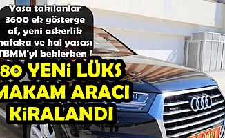 Af-EYT-Ek Gösterge-Nafaka-Hal ve Askerlik Yasası TBMM'yi Beklerken Meclis 80 Lüks Makam Aracı Kiraladı