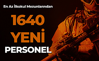 D.K.K.'lığı'na En Az İlkokul Mezunlarından 1640 Yeni Sözleşmeli Er Alımı Yapılıyor