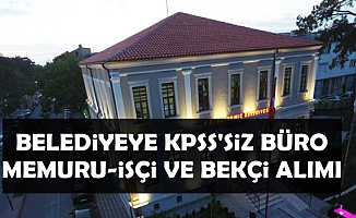 Belediye Büro Memuru, İşçi ve Bekçi Alımı-İşte Şartlar