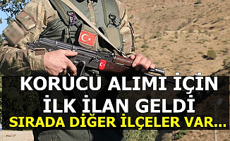 İlçe Jandarma Mezuniyet Şartsız Korucu Alımı İlanı