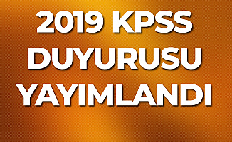 ÖSYM'den 2019 KPSS ve Başvuru Kılavuzu Duyurusu