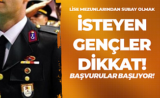 Lise Mezunlarından Subay Alımı için Süreç Başlıyor! Subay Adayı Öğrenci Alımı Şartları ve Başvuru tarihleri.