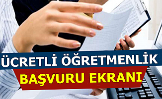 Ücretli Öğretmenlik Başvuru Ekranı Açıldı (81 Şehirde Okullara Sınavsız Personel 2019-2020)