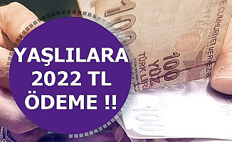 Devletten Yaşlılara 2022 TL Ödeme