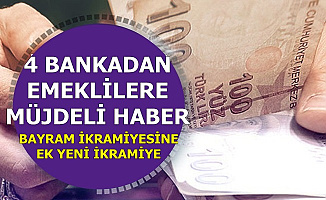 Emeklilere 4 Bankadan Müjdeli Haber: İkramiyeye Ek 1000 TL Daha
