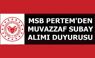 6 Bin TL Maaşla: MSB PERTEM'den Subay Alımı Duyurusu