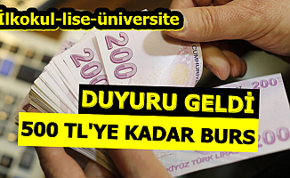 500 TL'ye Kadar Burs-VGM İlkokul-Lise ve Üniversite Öğrencilerine Burs Başvurusu
