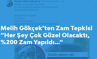 Melih Gökçek'ten Ulaşım Zammına Tepki: Transfer Ücretine Yüzde 200 Zam , Oh Olsun