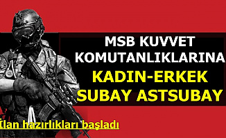 MSB Kuvvet Komutanlıklarına 2019 Kadın-Erkek Subay-Astsubay Alımı Yapılacak
