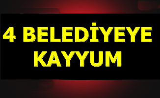 4 Belediyeye Kayyum Atandı
