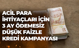 Acil Para İhtiyaçları için Vakıfbank'tan 3 Ay Ödemesiz Tüketici Kredisi Kampanyası