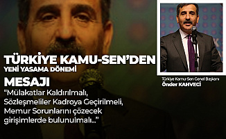 Kamu-Sen'den Yeni Yasama Dönemi Mesajı: Maaş Zammı, Sözleşmelilere Kadro, Mülakatların Kaldırılması, 3600 Ek Gösterge...