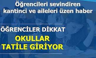Okullar Tatile Giriyor-İşte Tatil Tarihleri