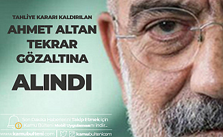 Tahliye Kararı Kaldırıldı! Ahmet Altan Gözaltına Alındı