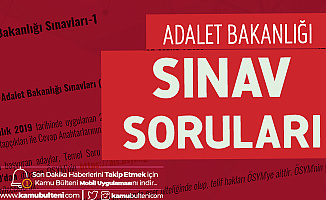 Adalet Bakanligi Sinav Sorulari