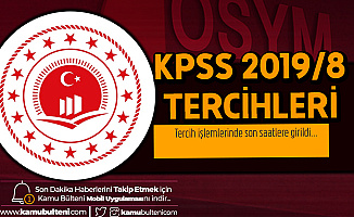 KPSS 2019/8 ile Çevre ve Şehircilik Bakanlığı'na Sözleşmeli Personel Alımı Tercih Süreci Sona Eriyor