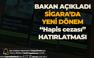 Tarım Bakanı'ndan Sigarada Tek Tip Dönemine İlişkin Açıklama!  'Hapis Cezası Uyarısı'