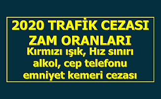 Trafik Cezası 2020 Ne Kadar? İşte Emniyet Kemeri-Kırmızı Işık-Cep Telefonu-Hız Sınırı-Alkol Cezası