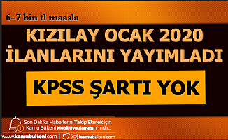 6-7 Bin TL Maaş: Kızılay 2020 Yılının Kapsamlı Personel Alımı İlanı-Kızılay İş Başvurusu