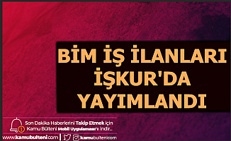 Bim İŞKUR'dan 387 Personel Alımı Yapıyor-2500-3000 TL Maaşla İş İlanı